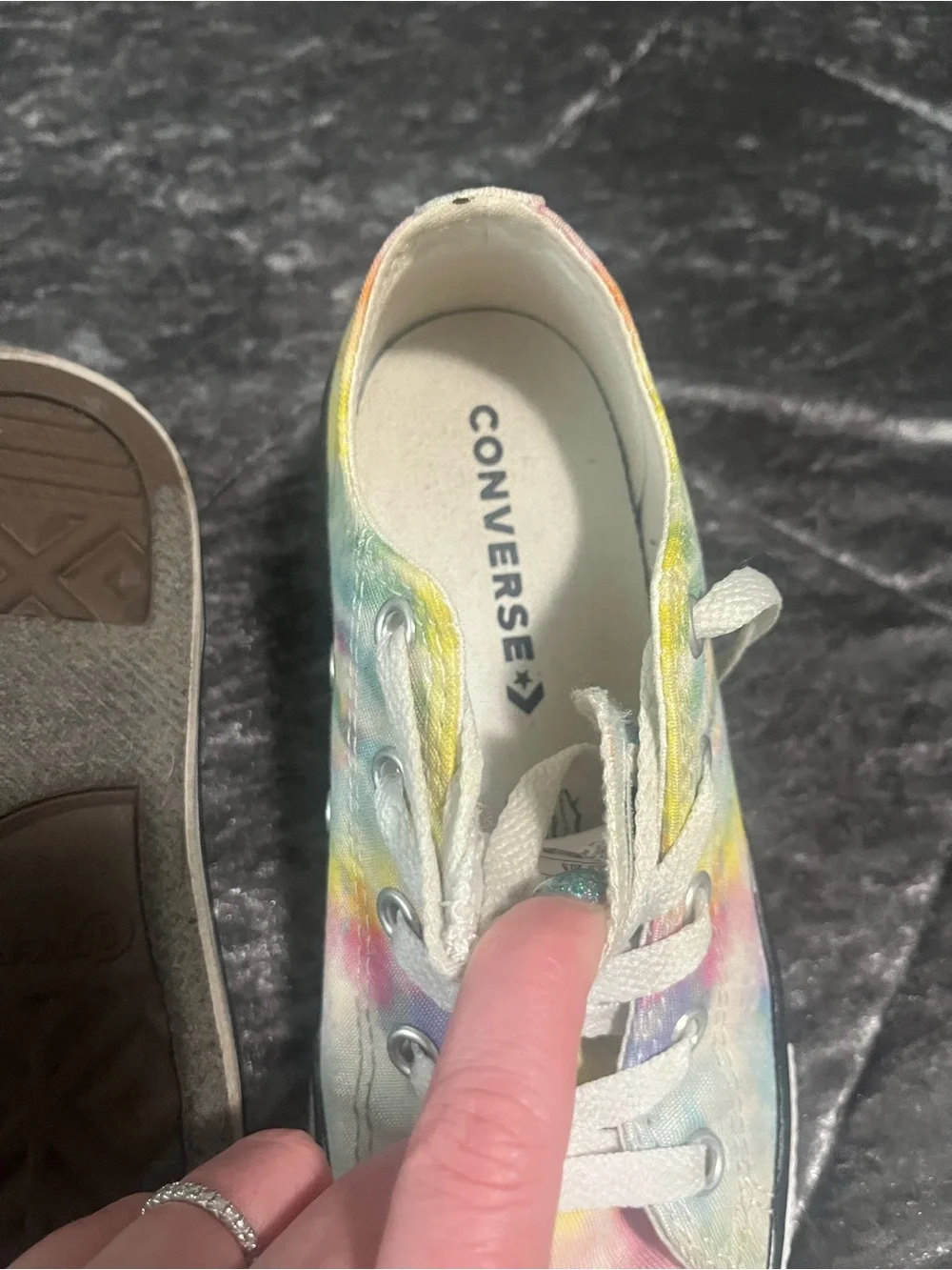Converse Kids Pastel Tie-Dye Low Top